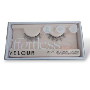 VELOUR Effortless 100% Vegan Short  Eyelashes, No Trim 25+ Uses SWEETHEART